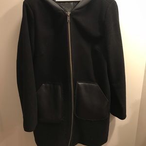 Black wool coat